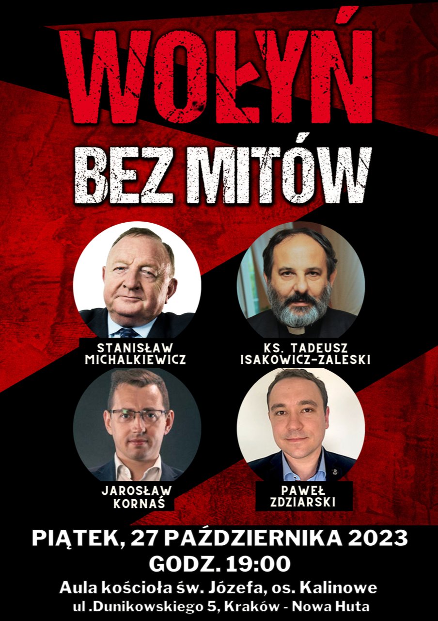 Spotkanie “Wołyń bez mitów” w Krakowie
