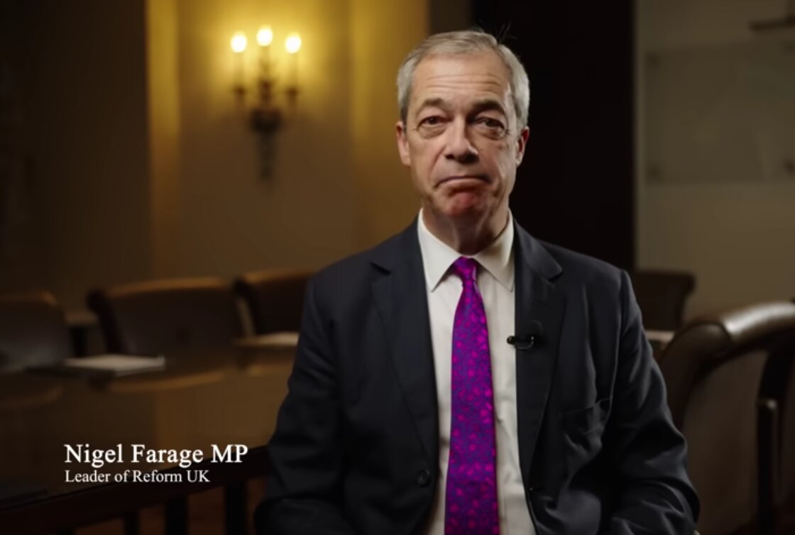 Reform UK leader besides  critical of Zelensky