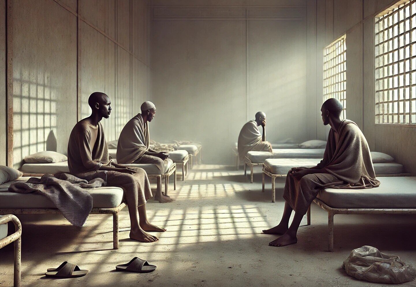 Somalis detained in Pomerania, detained in Podkowa Leśna. They immediately applied for asylum