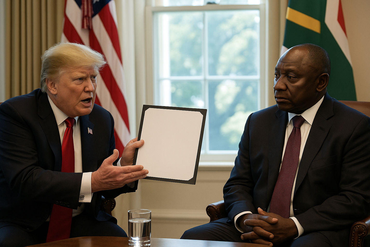 Trump skonfrontował prezydenta RPA z dowodami na ludobójstwo na Afrykanerach