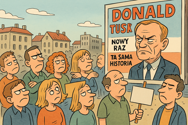 Sondaż CBOS: Spadające poparcie dla rządu Donalda Tuska i dla samego premiera