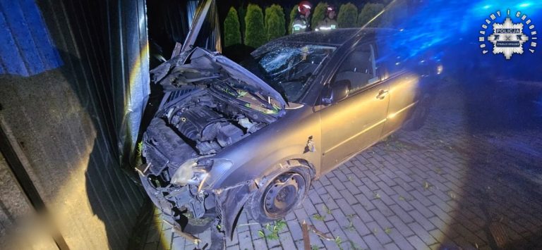 Nielegalny imigrant z Kolumbii staranował garaż