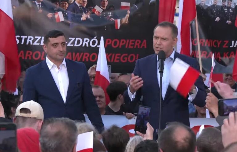 Kandydat na prezydenta Rumunii poparł w Zabrzu Karola Nawrockiego