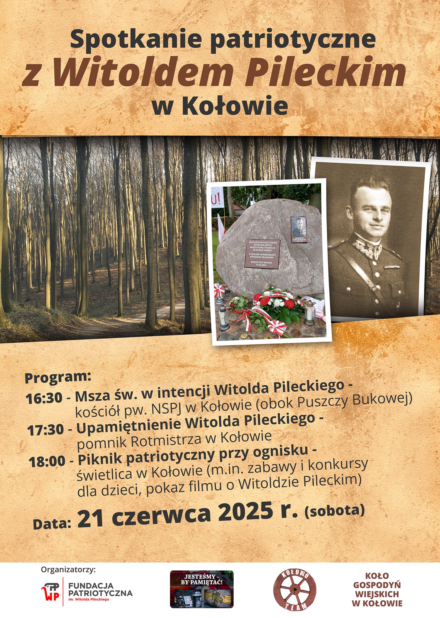 Patriotic gathering  with Witold Pilecki in Kołowo. History, memory and community at the campfire