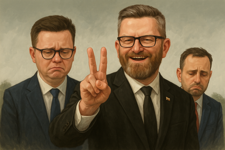 Sondaż Pollster: Trzecia Droga poza Sejmem, wchodzi za to partia Brauna