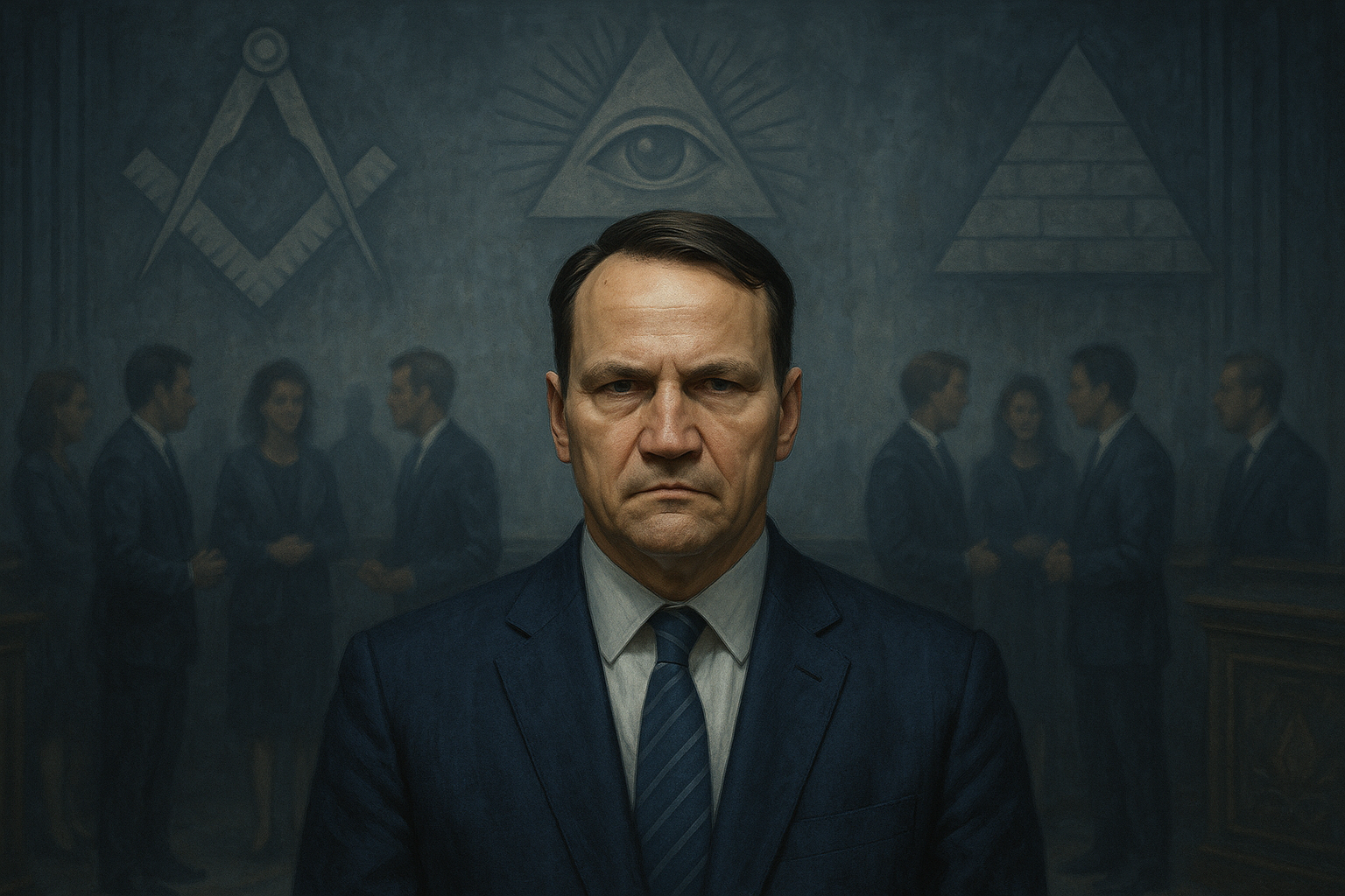 Sikorski with his wife at the yearly  gathering  of the Bilderberg Group. There are besides  another  people from Poland