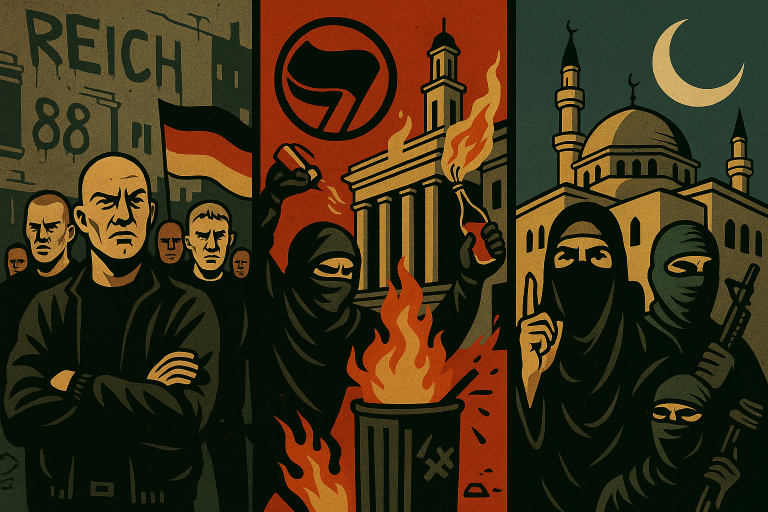 Raport niemieckich służb: ekstremizm skrajnie prawicowy większym zagrożeniem niż lewacki i islamistyczny
