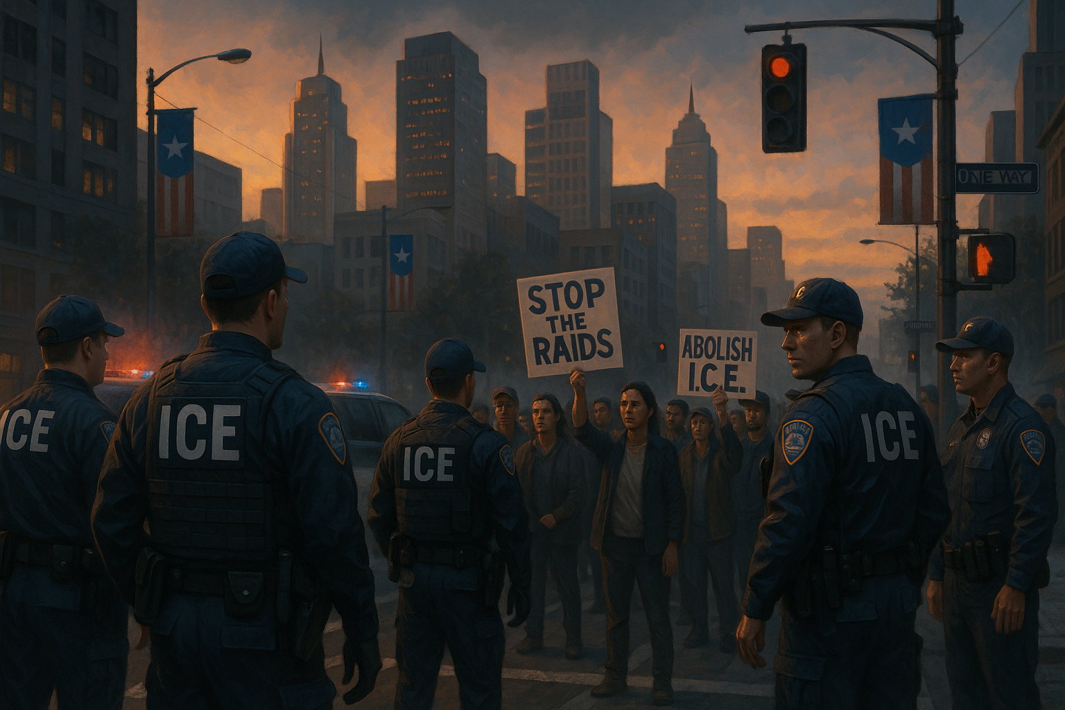 Trump ordered stepped up deportations of illegal immigrants in cities that are bastions of Democrats