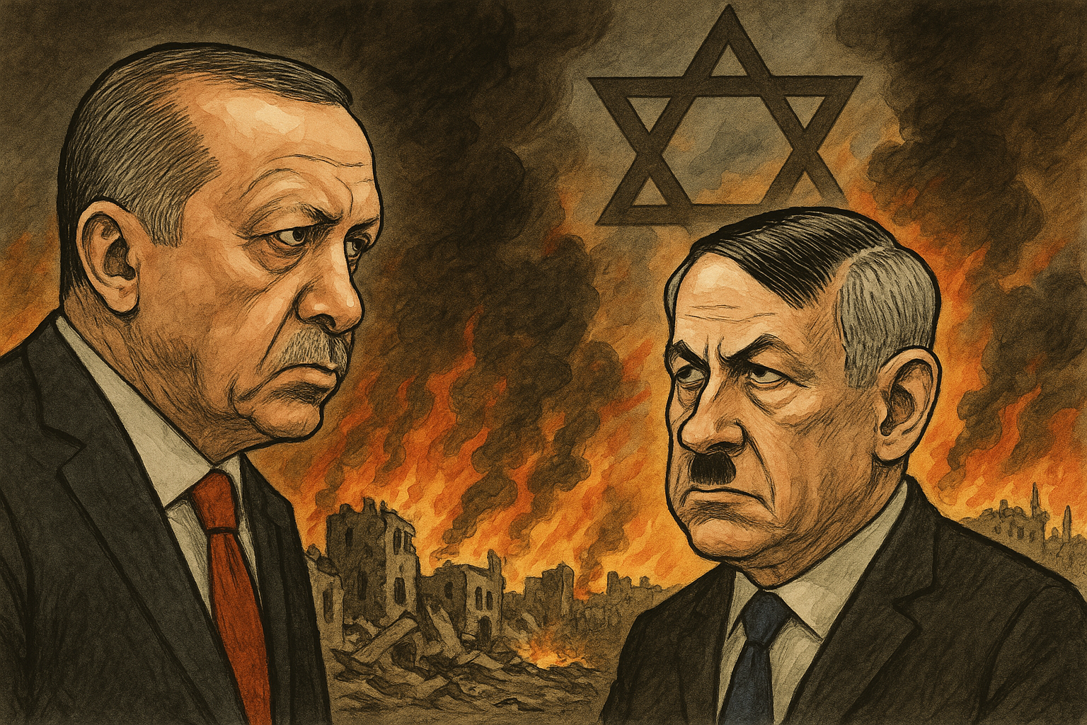 Erdogan: "Netanyahu's deeds surpass the atrocities committed by Hitler"