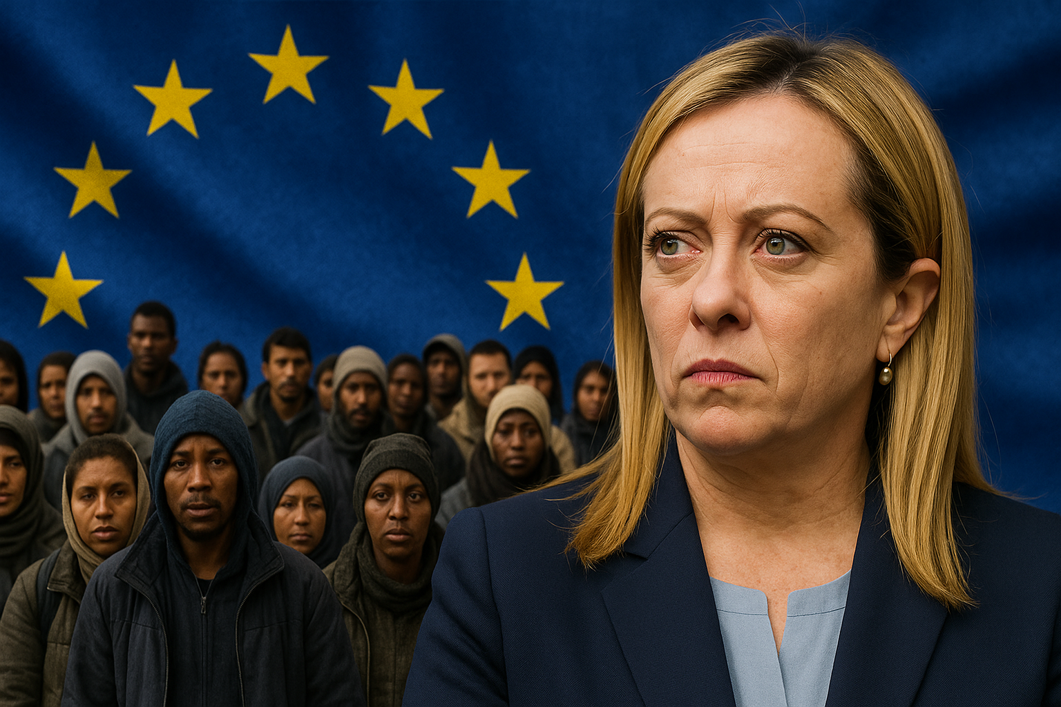 Meloni kontra Bruksela: Włochy odrzucają „europejski nakaz powrotu”