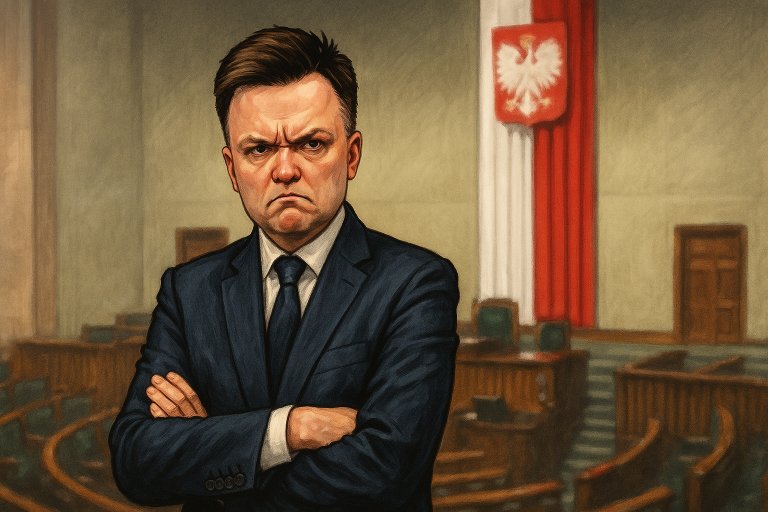 Hołownia ostro skrytykował pomysły Giertycha: „Karol Nawrocki wygrałby z 70 % głosów”
