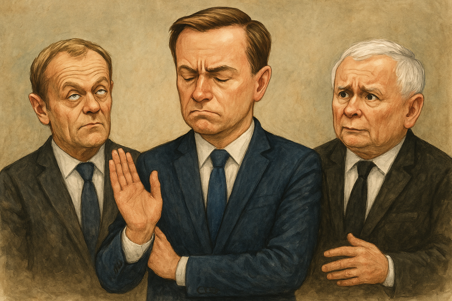 Sharp criticism from Bosak. Hits Kaczyński and Tusk