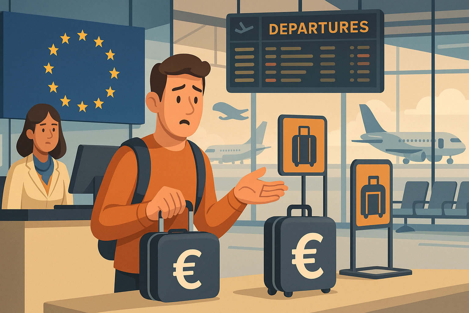 EU allows carriers to charge for hand luggage