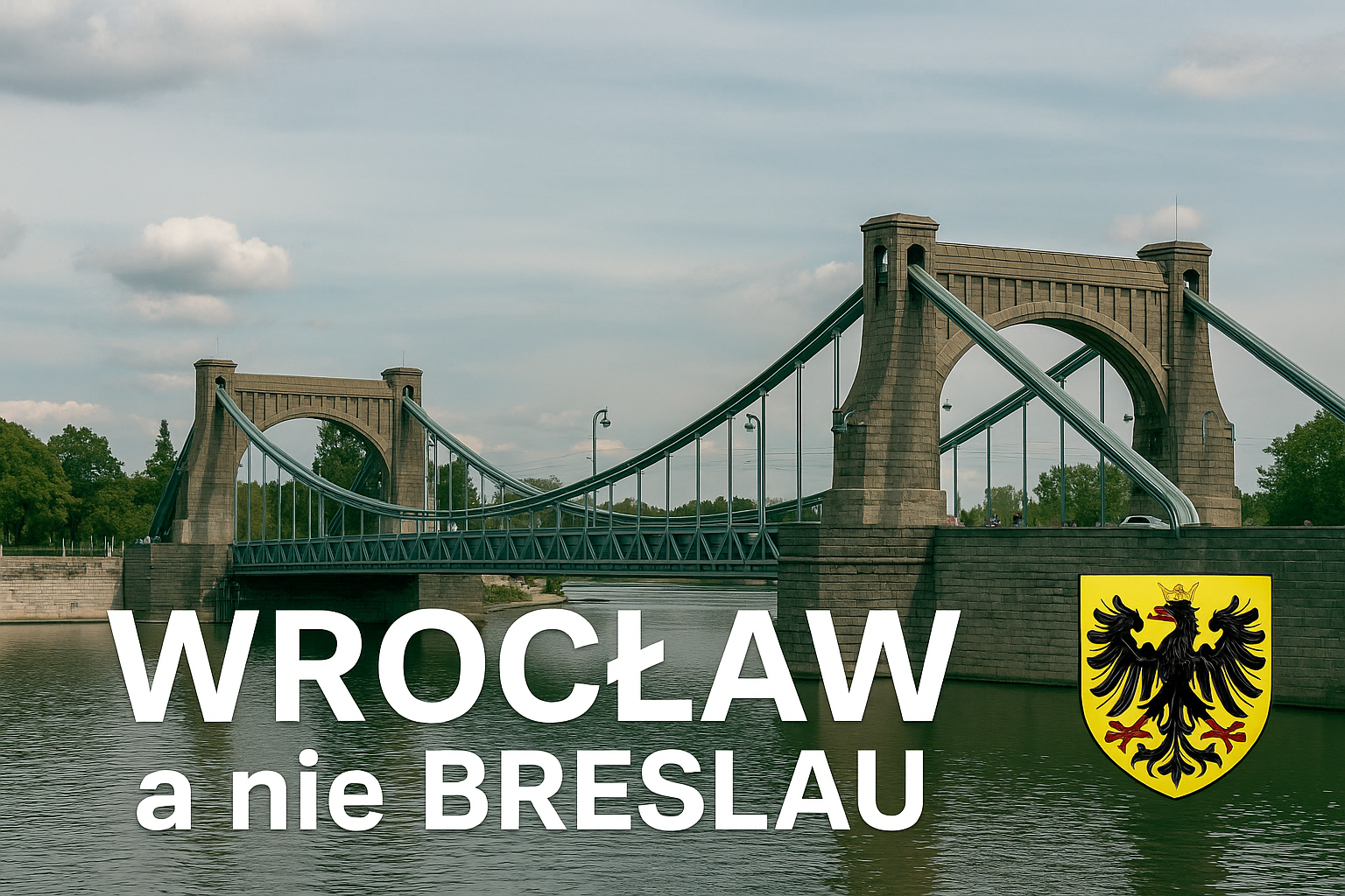 Will Wrocław hand over the bridge to the Germans? The "Kaiserbrücke" and the Hohenzollern coat of arms are back.