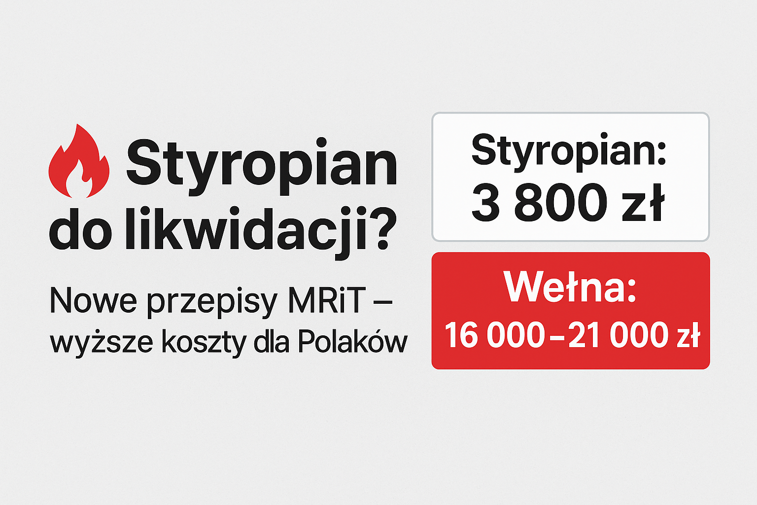 Kontrowersje wokół nowego rozporządzenia MRiT: styropian do likwidacji, zysk dla zagranicznych koncernów?