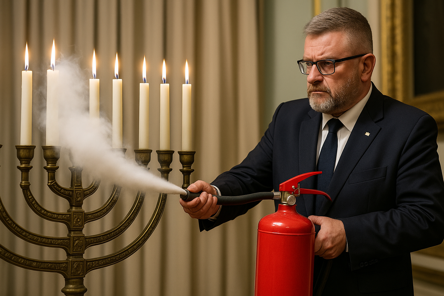 Prokuratura w Warszawie oskarża Grzegorza Brauna – siedem zarzutów, jeden akt oskarżenia