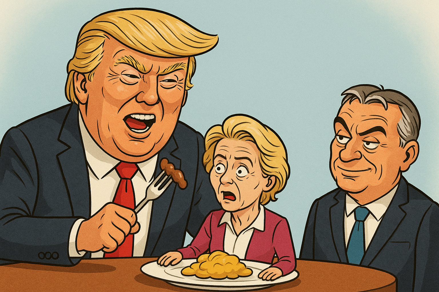 Orban: „Trump zjadł von der Leyen na śniadanie”