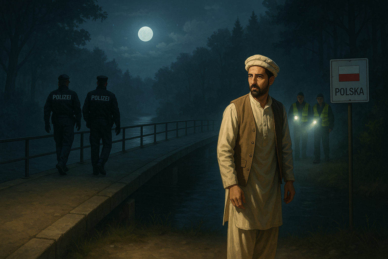 German police pushed Afghan across border. Border defender  and citizen patrol blocked it, but Germans…