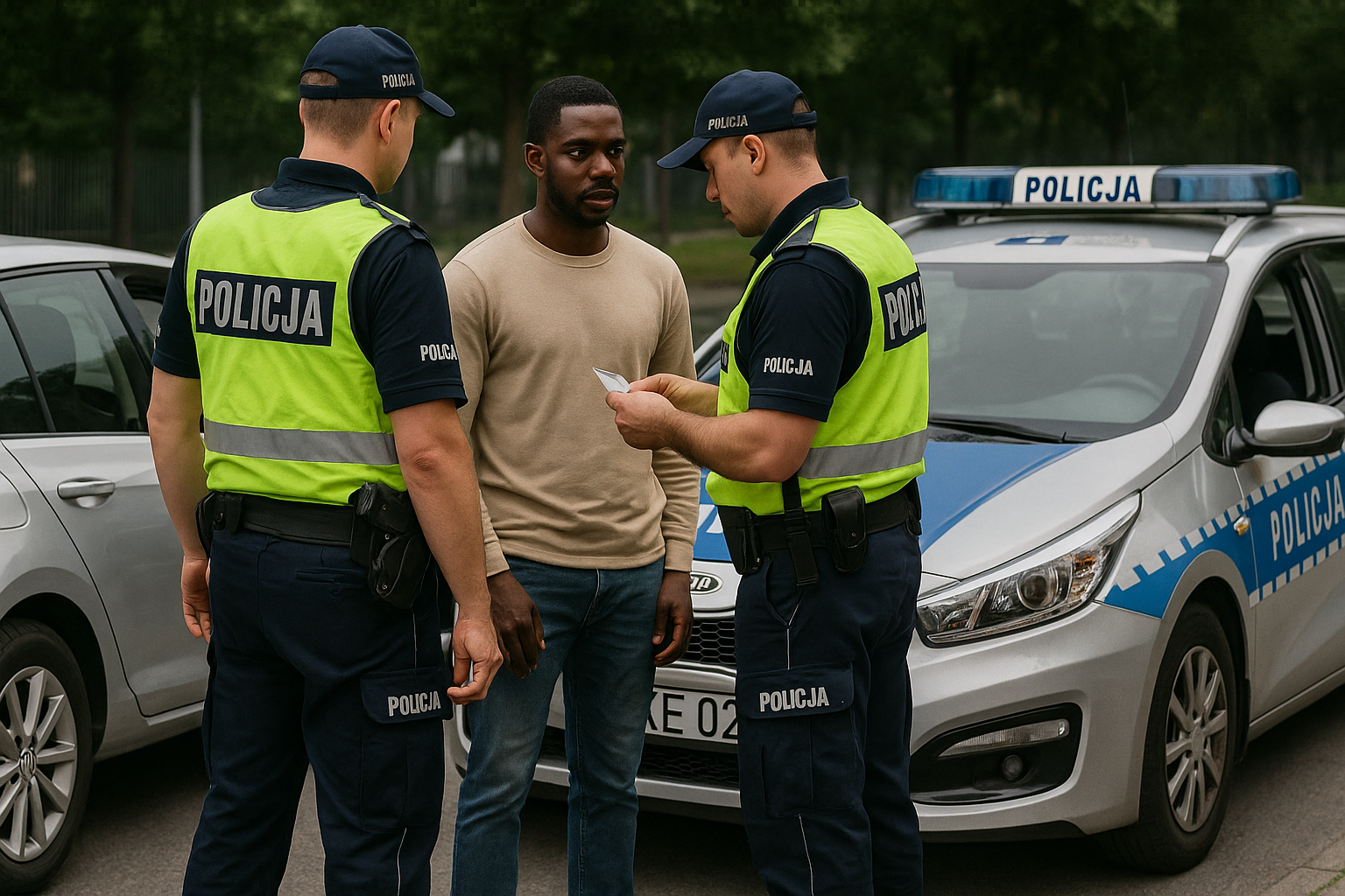 Zatrzymanie na Bielanach: obywatel Nigerii z fałszywym prawem jazdy i nielegalnym pobytem
