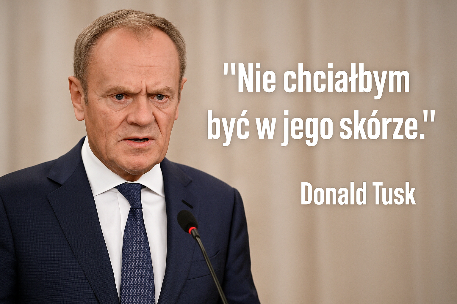 Donald Tusk po zaprzysiężeniu Prezydenta wbija szpilę: „Nie chciałbym być dzisiaj w jego skórze”