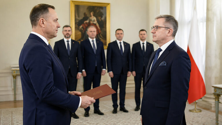 Nawrocki przyjął ślubowanie Sławomira Patyry. Cztery osoby nadal czekają