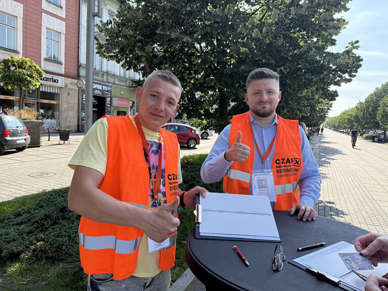 Tomasz Dorosz mobilizuje Częstochowę do referendum. Narodowcy w pierwszym szeregu