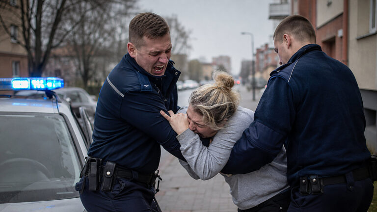 Ukrainka pogryzła policjanta w Zambrowie. Jest wniosek o wydalenie