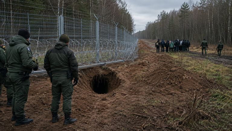 Łotwa znalazła drugi tunel z Białorusi. 28 migrantów zawrócono