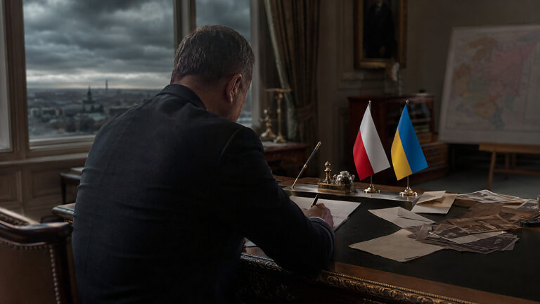 Nawrocki pisze do Zełenskiego. Rosja wspólnym wrogiem, Wołyń bez przemilczenia