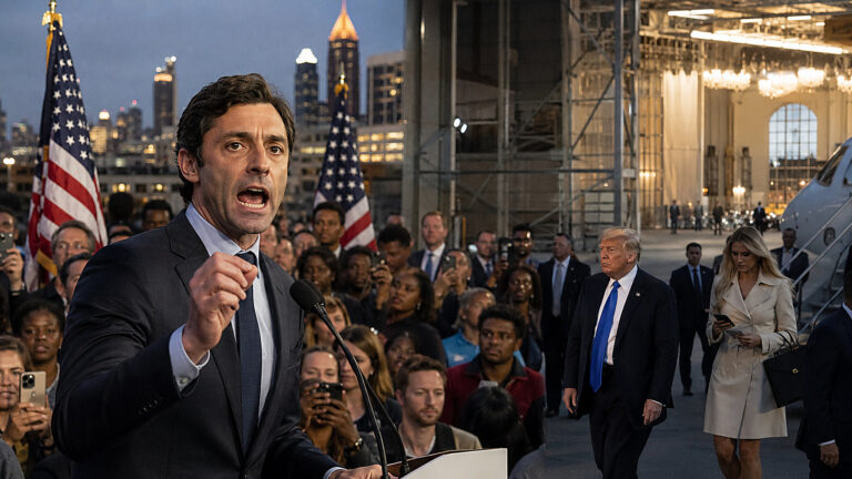 Jon Ossoff uderza w Trumpa słowami o Natalie Harp. Gra o Senat w Georgii