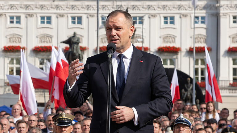 Nawrocki: Strategicznym interesem Polski jest, żeby nie powiewały banderowskie flagi