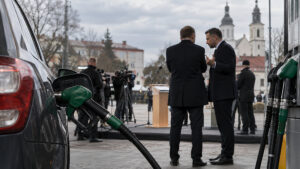 Tusk starł się z Nawrockim. Za sporem o słowa stoją ceny paliw – ilustracja