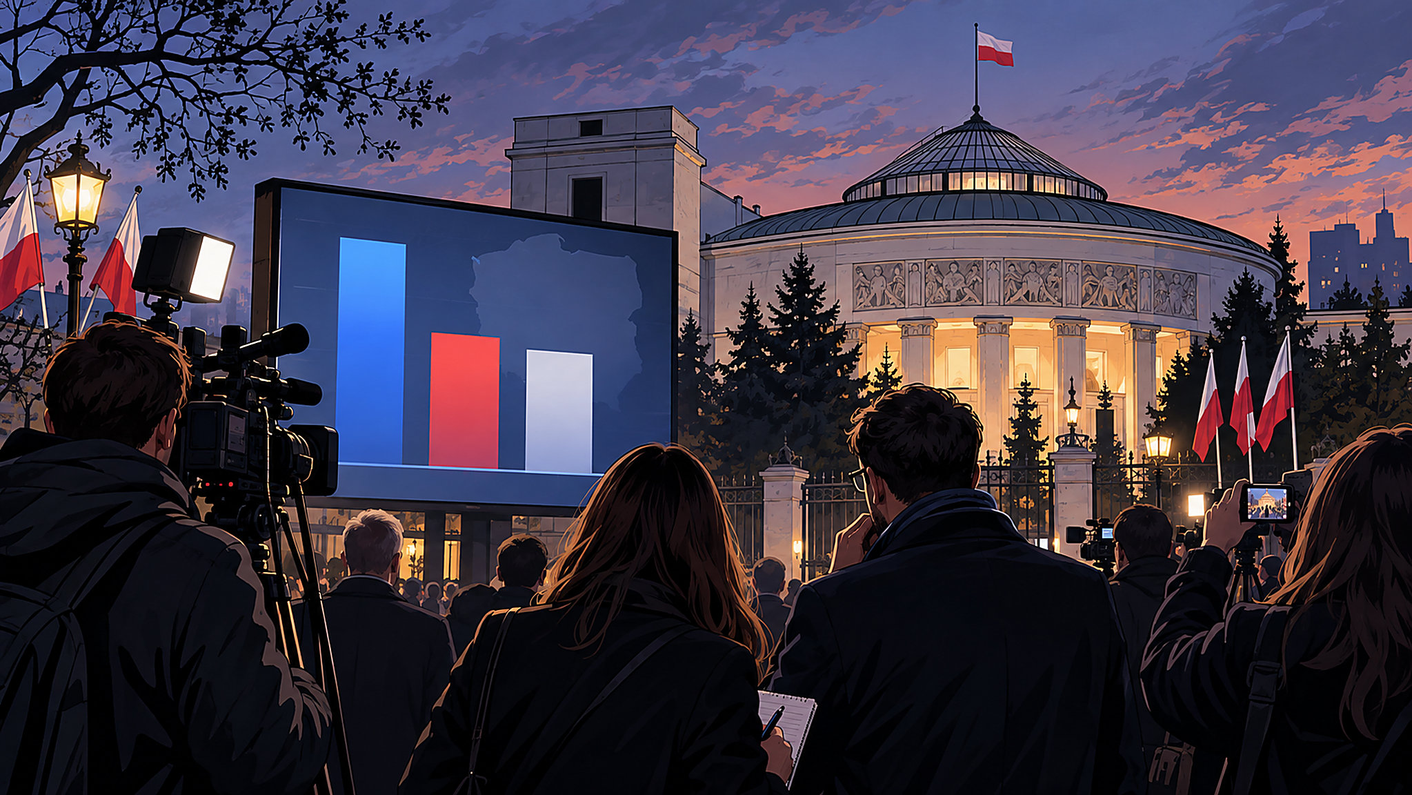 KO prowadzi z wynikiem 30,9 proc. Konfederacja jest 2 pkt proc. za PiS – ilustracja