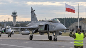 Szwedzkie Gripeny od 1 października chronią polskie niebo przez dwa miesiące – ilustracja