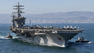 USS „Theodore Roosevelt” płynie na Bliski Wschód. USA wzmacniają flotę – ilustracja